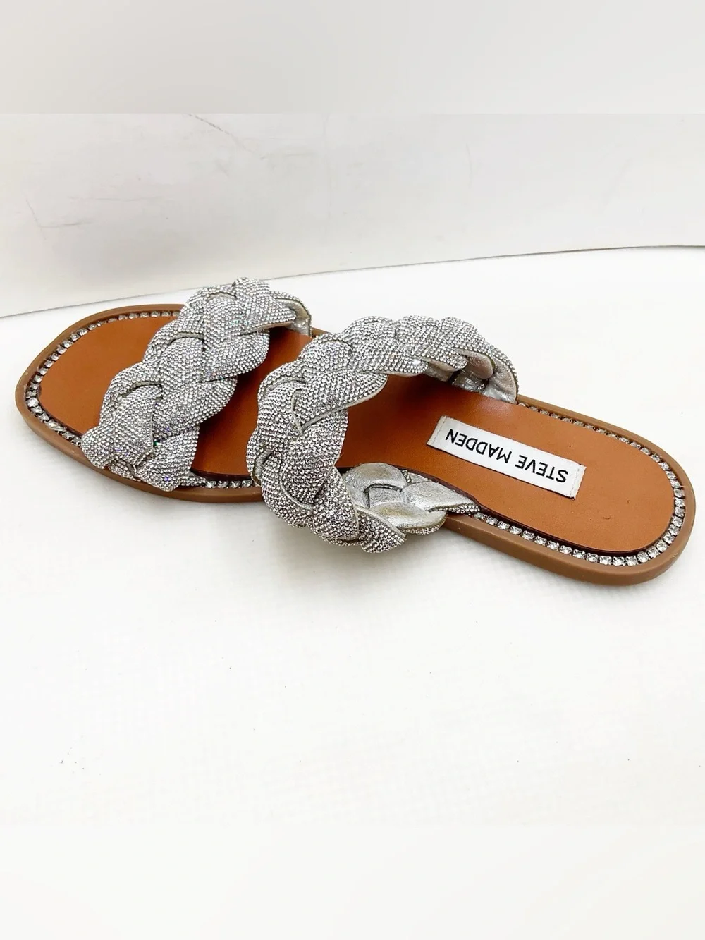 {Steve Madden} Newbie Rhinestone Embellished Sandals